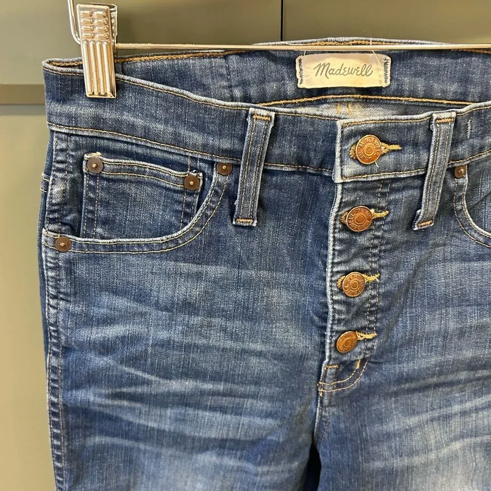Madewell 10” High Riser Skinny Skinny Button Fly Jeans